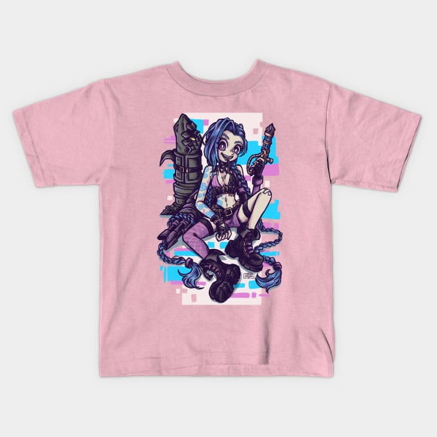 jinx Kids T-Shirt by Angi.Laguado